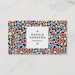 Carré Étiquette 03a - Color Spots Motif 230515