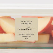 Carré — Étiquettes de l'autocollant à bougie entiè (Apposé)