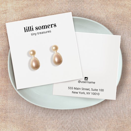 Carré Étui Élevant Bijoux Plain Display Card