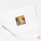 Carré Évaluez-nous : Business Review QR Code Sticker (Enveloppe)