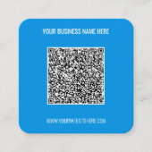 Carré Exemple de carte de visite avec code QR personnali (Devant)