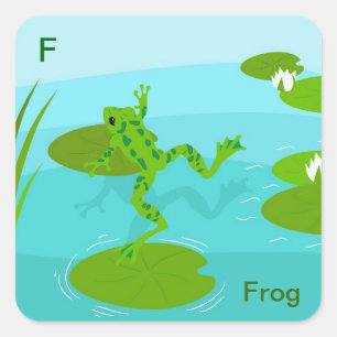Carré F pour Sticker pour grenouille