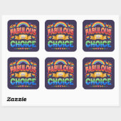 Carré Fabulous by Choice LGBT Sticker (Feuille)