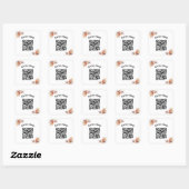 Carré Faites votre propre Sticker de code QR de société (Feuille)