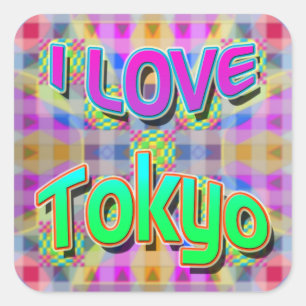Carré Festival de Tokyo 1 Sticker "I LOVE Tokyo"