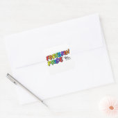 Carré Fierté précurseur — Sticker — Blanc (Enveloppe)
