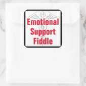 Carré Flèche de support émotionnel - Sticker drôle (Sac)