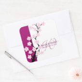 Carré Fleur de cerisiers | Sticker Monogramme (Enveloppe)