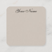 Carré Floral chic | Esthétique | Boho | Carte de visite (Dos)