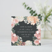 Carré floral de mi-été Enregistrer la carte de dat (Debout devant)