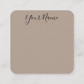 Carré Floral esthétique | Chic | Boho | Carte de visite (Dos)