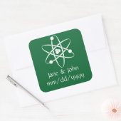 Carré Forces attractives dans un Sticker vert (Enveloppe)