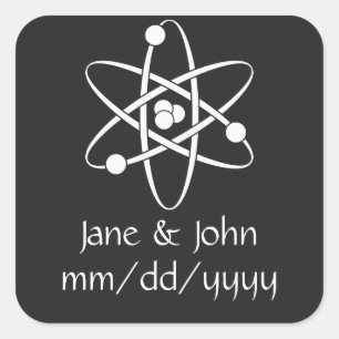 Carré Forces attrayantes en Sticker noir