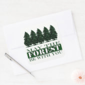 Carré Forest Be With You Funny Sticker (Enveloppe)