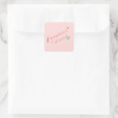 Carré Formules d'amour Sticker (Sac)