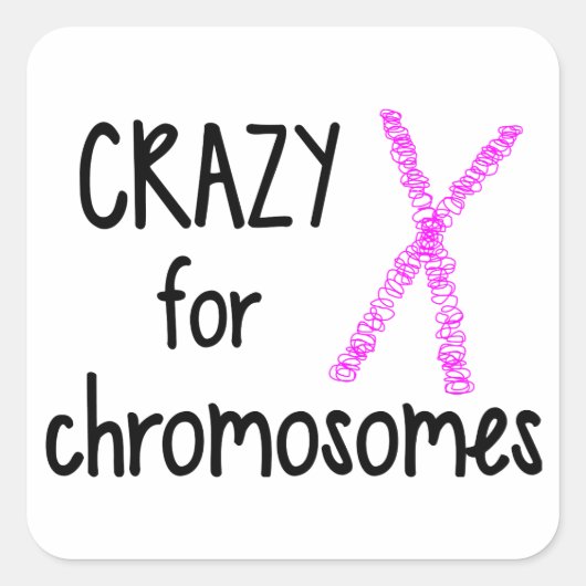 Carré Fou pour les chromosomes Sticker Sheet (Devant)