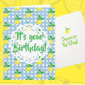Carré Fun Lemon Theme Squeeze the Day Sticker