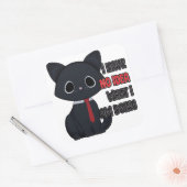 Carré Funny Cat I Have No Idea What I Am Doing Sticker (Enveloppe)
