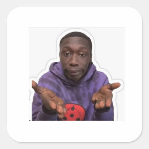 Carré Funny Khaby Meme Vinyl Sticker