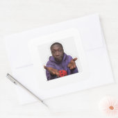 Carré Funny Khaby Meme Vinyl Sticker (Enveloppe)
