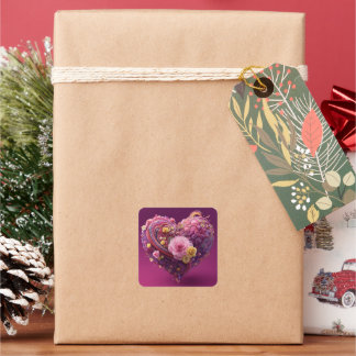 Carré Funny Valentine's Day Sticker Pack – Cute Gift