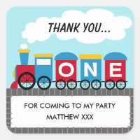 Garçons Train 1er Anniversaire Sticker