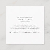 Carré Garde d'enfants Mama Bear Carte de visite (Dos)