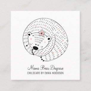 Carré Garde d'enfants Mama Bear Carte de visite