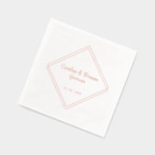 Carré géométrique unique élégant Bordure encadrée  (Gauche)