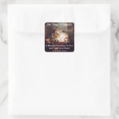 Carré Glad Tidings of Great Joy Sticker personnalisé (Sac)
