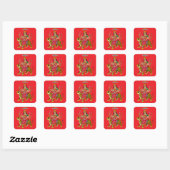 Carré Goddess Durga Sticker (Feuille)
