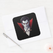 Carré 🦇 gothique Vampire Sticker noir 🖤 🎃 (Enveloppe)