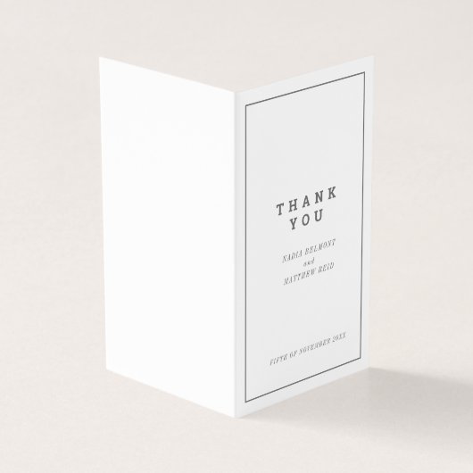 Carré gris gris mariage Merci de votre préférence (Outside)