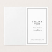 Carré gris gris mariage Merci de votre préférence (Outside Unfolded)