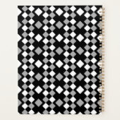 Carré gris noir géométrique (Dos)