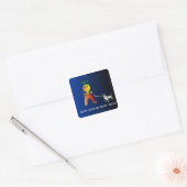 Carré Happy and Patch> Sticker pour enfants. (Enveloppe)
