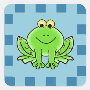 Carré Happy Frog Sticker