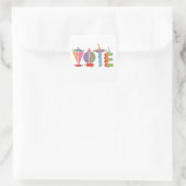 Carré Happy Fun GOTV / Sticker de vote (Sac)