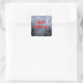 Carré Happy Halloween Haunted Moon Sticker (Sac)