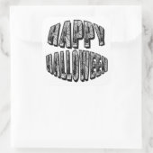 Carré Happy Halloween Spiders & Spider Web Sticker (Sac)