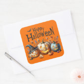 Carré Happy Halloween Sticker (Enveloppe)