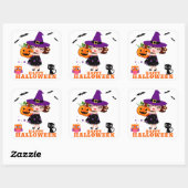Carré Happy Halloween Sticker (Feuille)