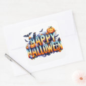 Carré Happy Halloween Sticker (Enveloppe)