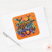 Carré Happy Halloween Sticker (Enveloppe)