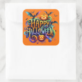 Carré Happy Halloween Sticker (Sac)