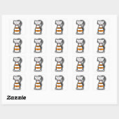 Carré Happy Kitty Sticker (Feuille)