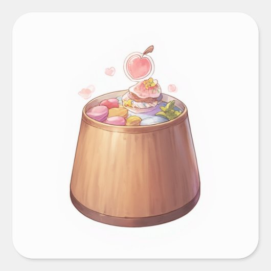 Carré Happy Lover's Sticker (Devant)