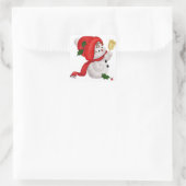 Carré Happy Snowman Sticker (Sac)
