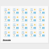 Carré Happy Summer Sticker (Feuille)