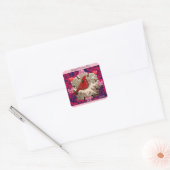 Carré Happy Valentine Cardinal Sticker (Enveloppe)